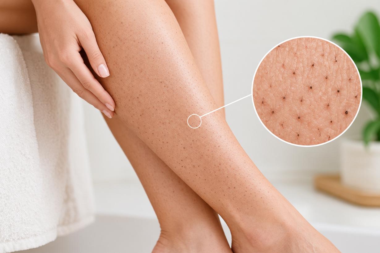 Strawberry legs: what causes those dark dots and how to treat them